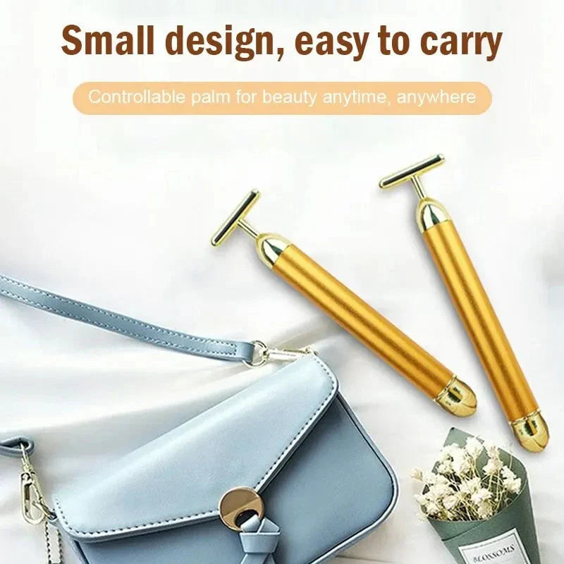 24k Gold Face Massager (6000+ vibrations/min) | Buy 1 Get 1 FREE