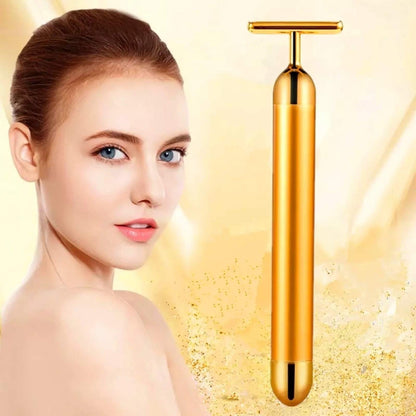24k Gold Face Massager (6000+ vibrations/min) | Buy 1 Get 1 FREE