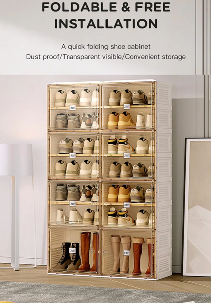 Smart Foldable Shoe Rack Shelf - 8 Layer |🔥 (BUY 1 GET 1 FREE)🔥