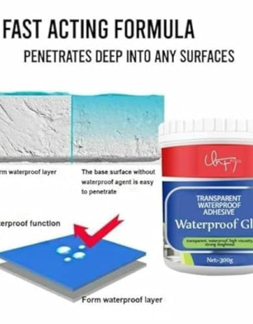 💧Buy 1 Get 1 FREE – Transparent Waterproof Glue + Free Brush!🔥
